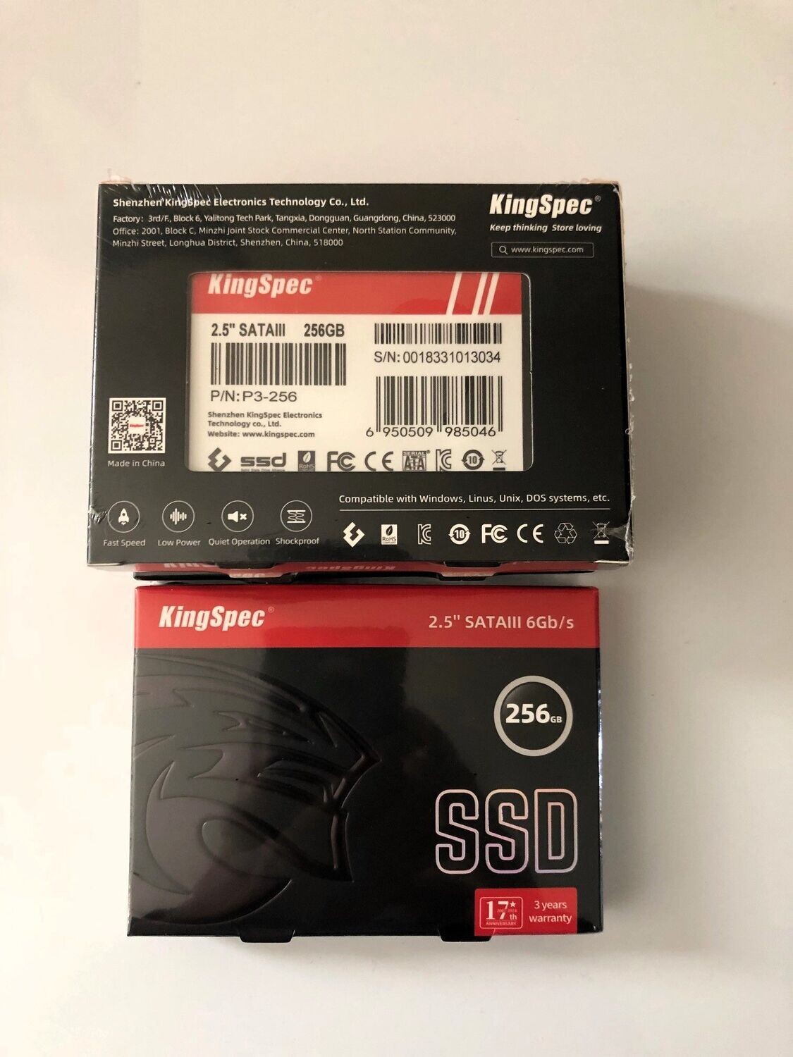Disque SSD interne externe KingSpec® 2.5 SATA3 256 Gb ? depuis France