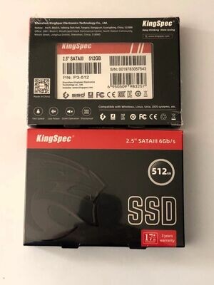Disque Dur KingSpec SSD 500 512 Go KingSpec interne 2.5 SATA3 dernière édition