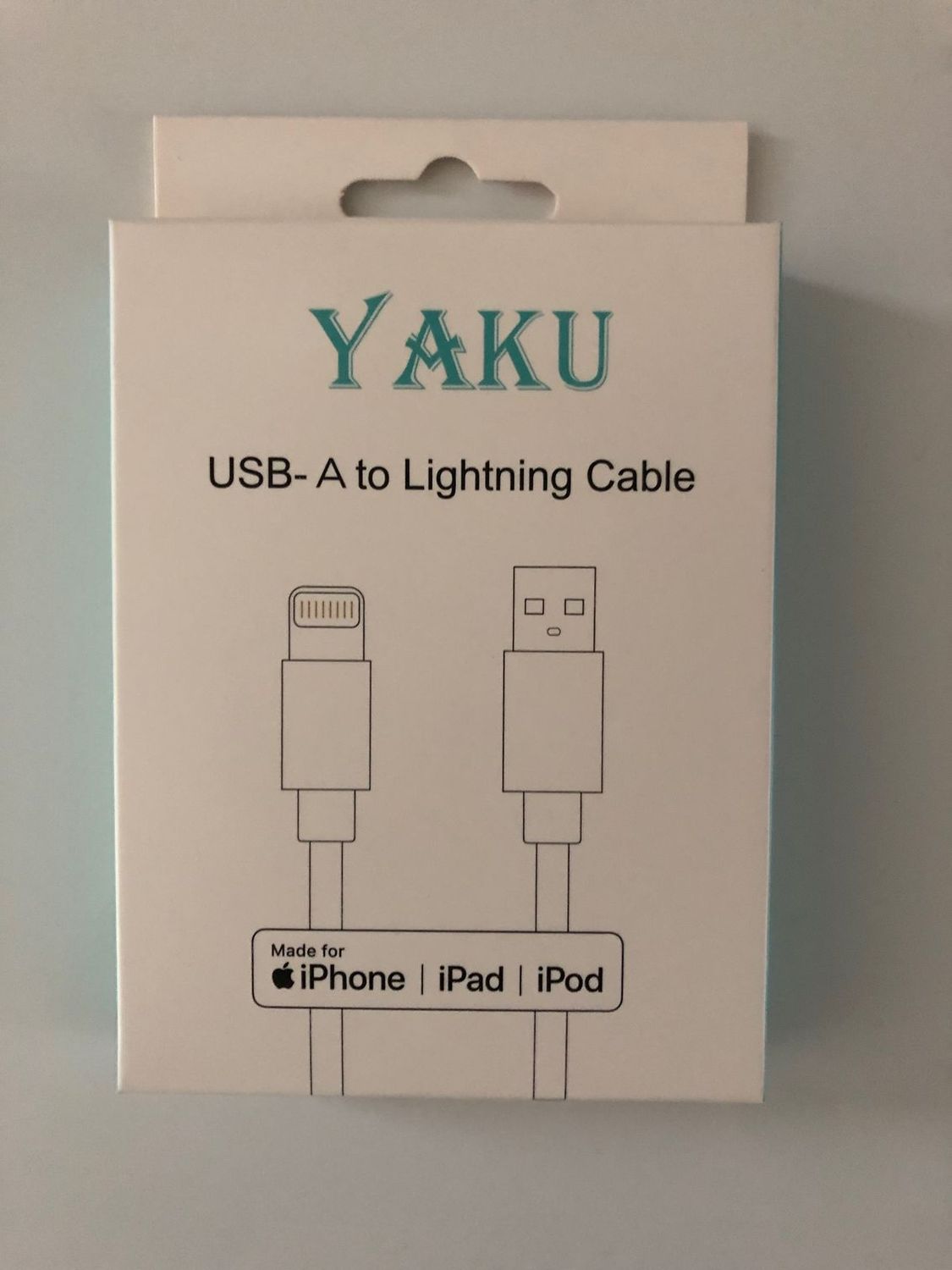 Câble iPhone original certifié Apple MFI USB 1 mètre