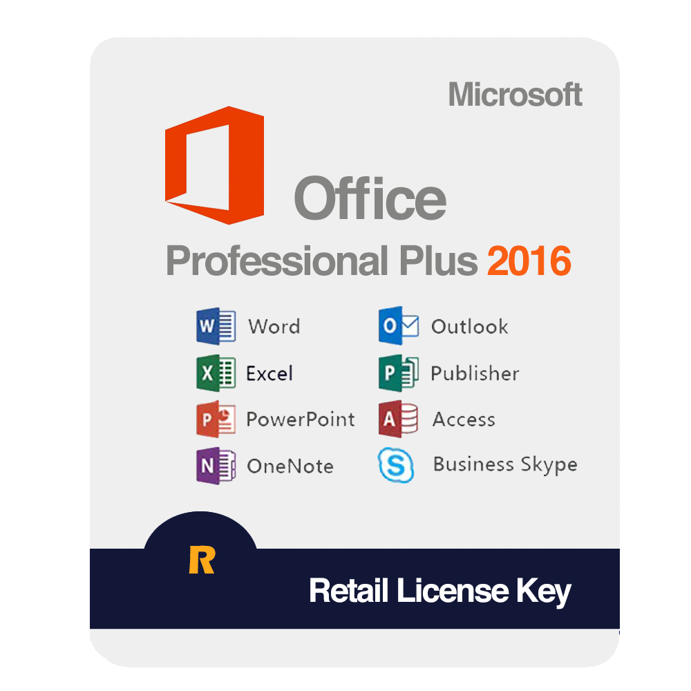 Microsoft Office 2016 Pro Plus 1 PC