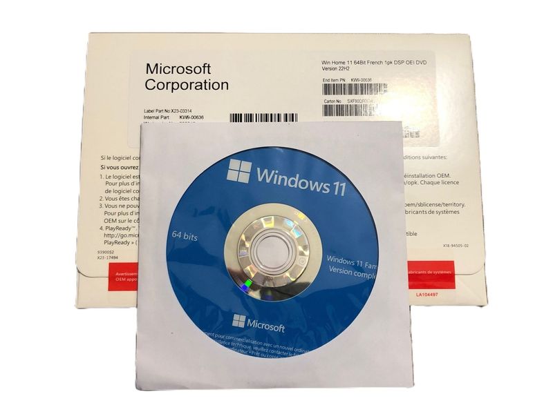 Coffret complet Windows 11 Famille 64 bit DSP OEI KW9-00636
