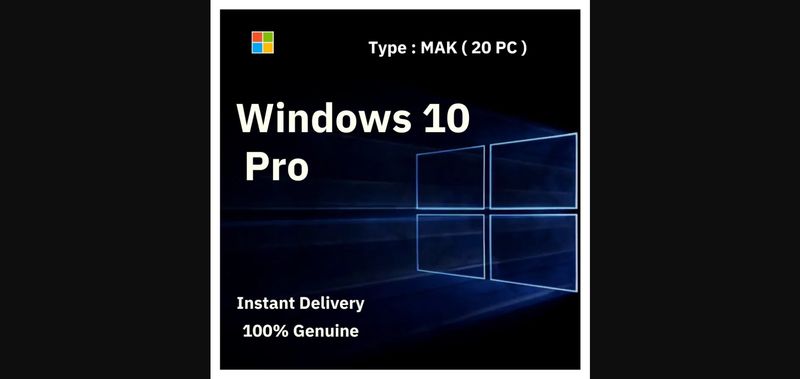 Clé d'activation à vie pour Windows 10 Pro – Licence en volume MAK pour 20 PC