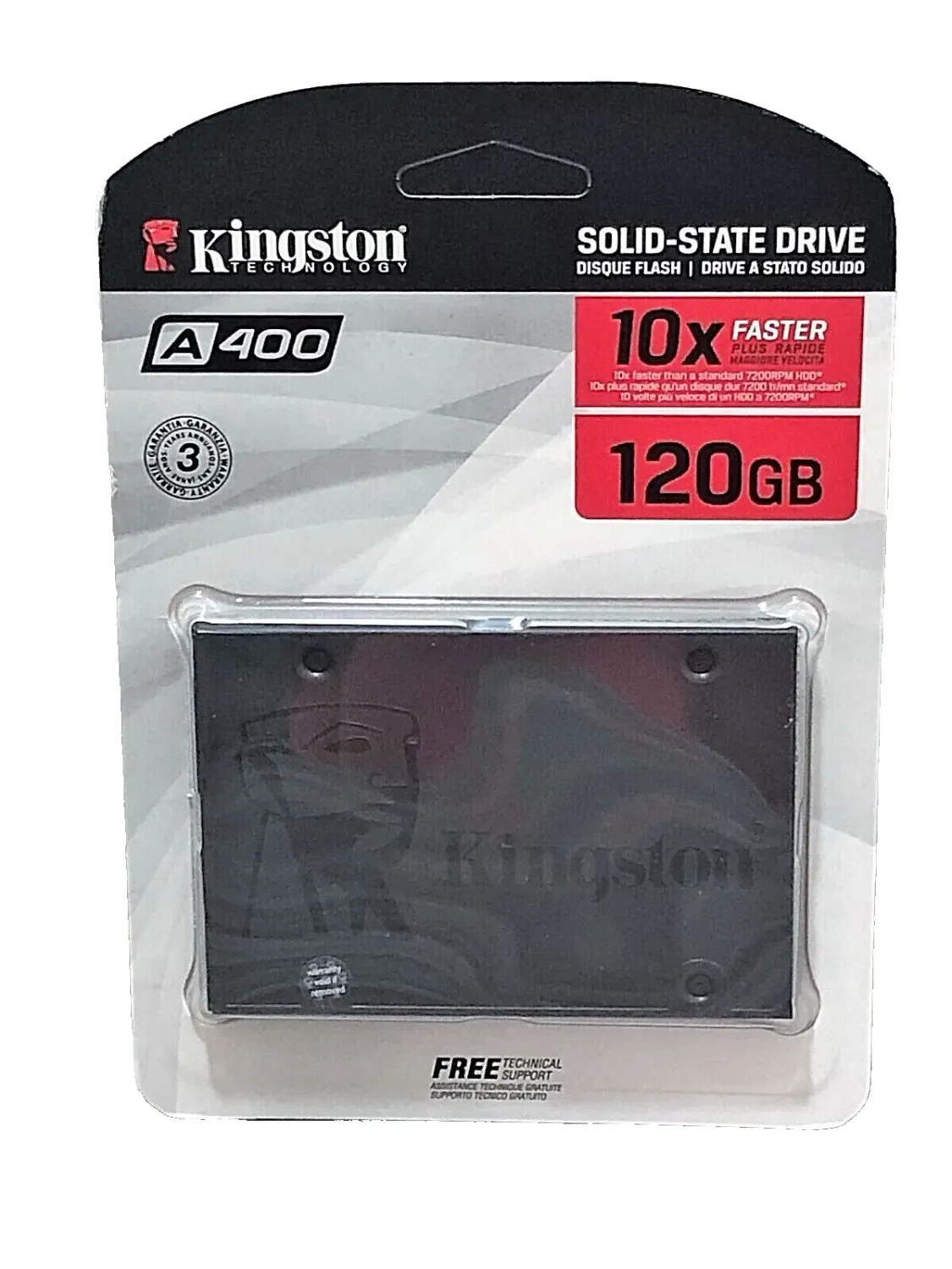 SSD? Disque Dur Kingston® A400 120GB SATA 3 2.5" Nouvelle édition