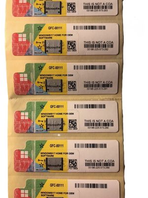Licence sticker Microsoft® Windows 7 Home Premium autocollant (sans DVD) Licence sticker Microsoft® Windows 7 Home Premium autocollant (sans DVD)