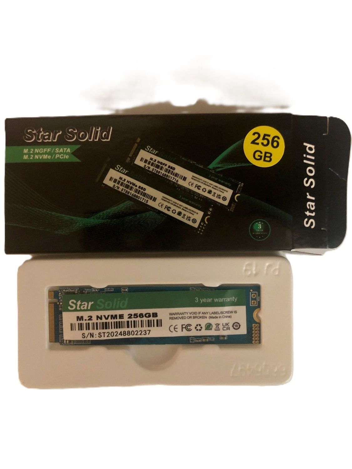 SSD M.2 NVMe 256 Go Star Solid PCIe 2280 Haute Vitesse SSD M.2 NVMe 256 Go Star Solid PCIe 2280 Haute Vitesse