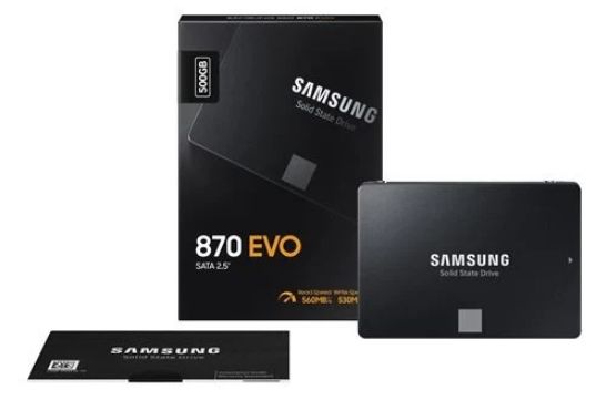 Disque SSD Interne Samsung 870 EVO MZ-77E500B/EU 500 Go Noir