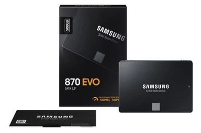 Disque SSD Interne Samsung 870 EVO MZ-77E500B/EU 500 Go Noir