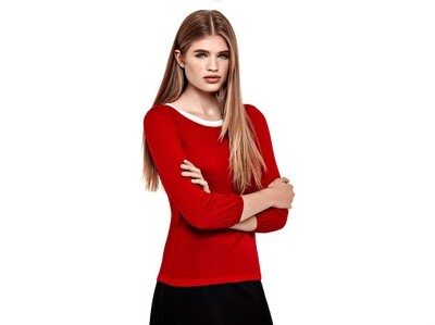 Red Merino Wool top