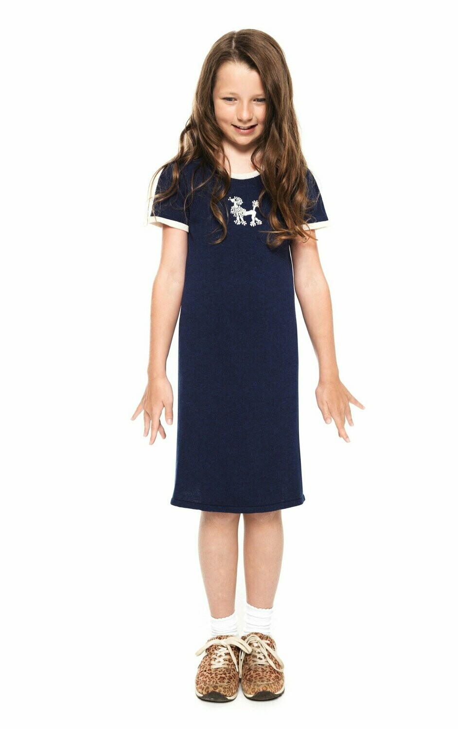 Indigo blue  Poodle Dress