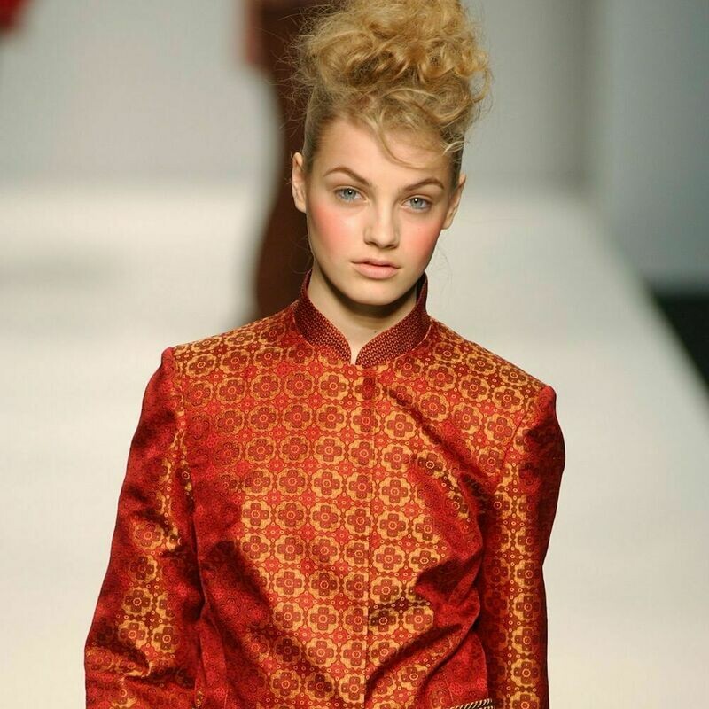 Silk Jacquard Chinoise Jacket