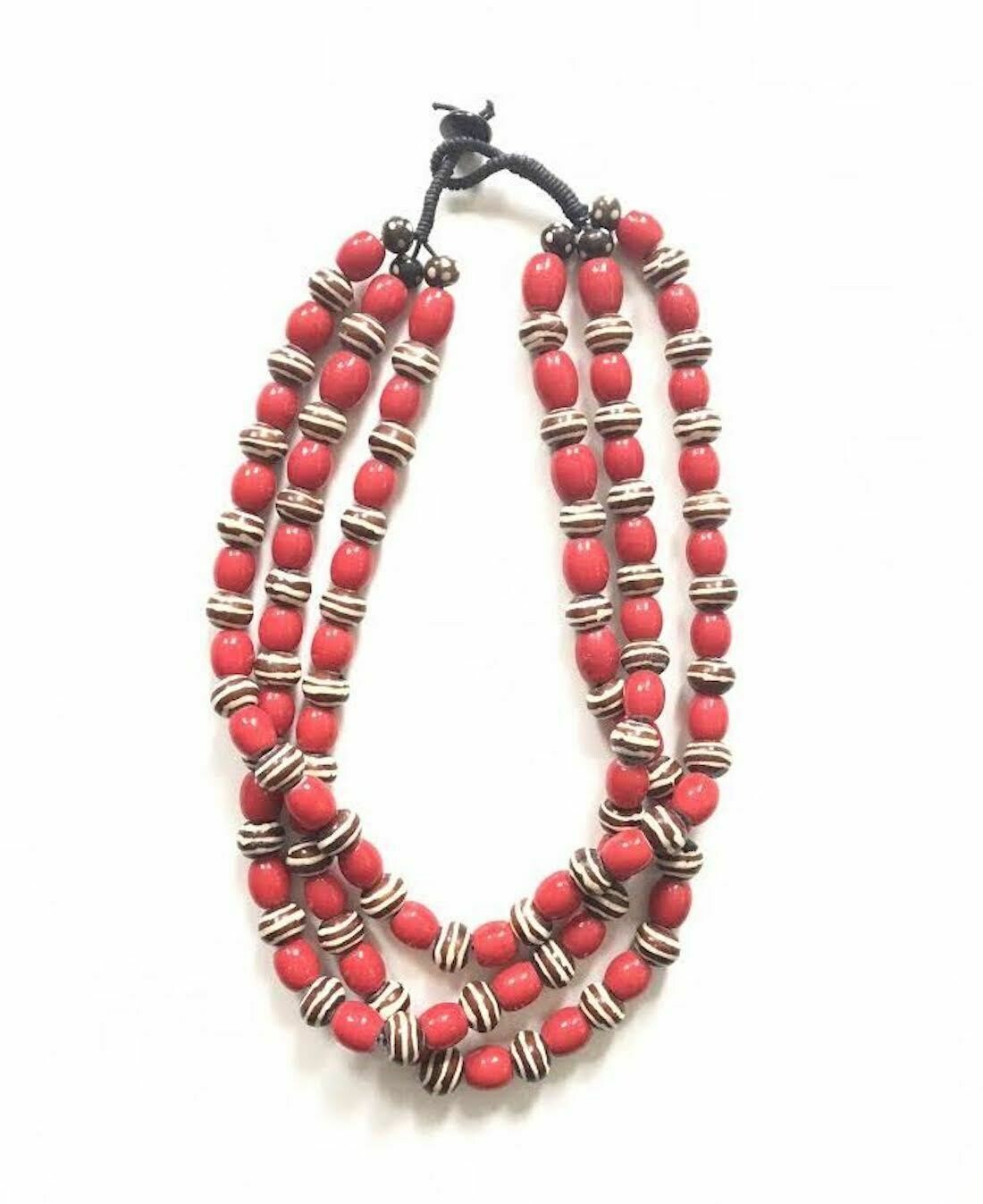 Red large beads Necklace
