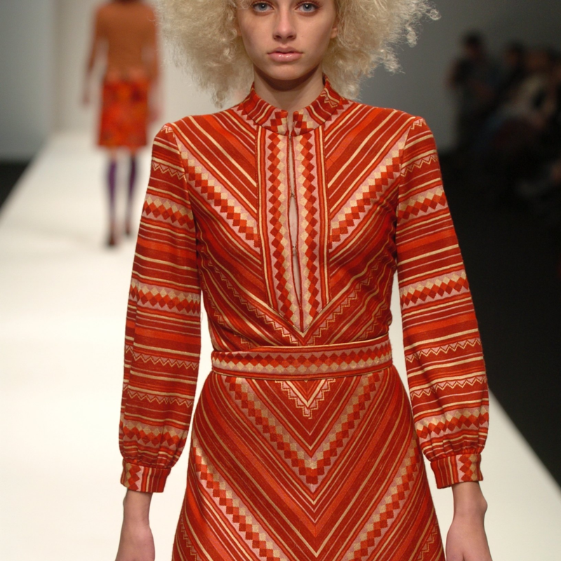 Geometric  silk Jersey Dress