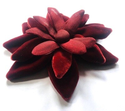 Large Silk Velvet and Organza Flower Corsage