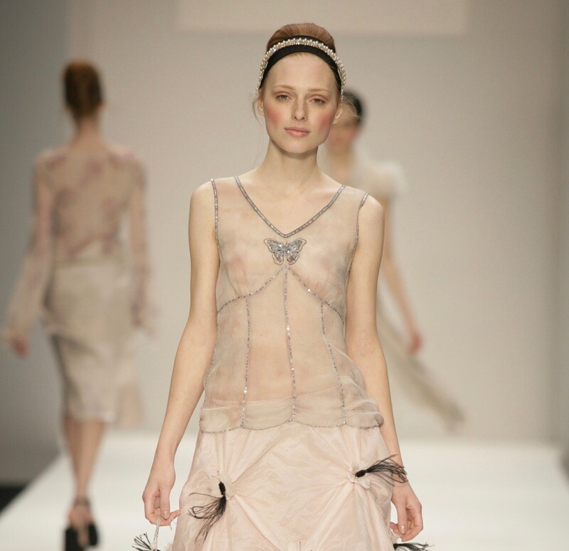 Butterfly Embroidered Panelled Top
