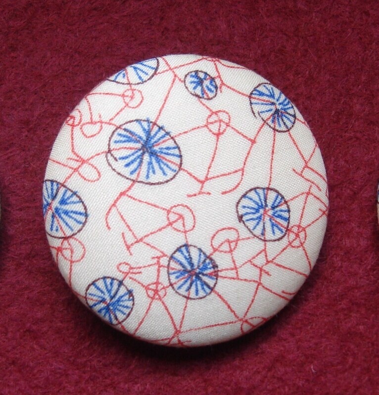 Liberty Print Covered Buttons Set of 8