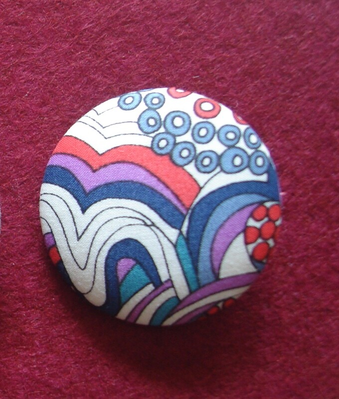 Liberty Print Covered Buttons Set of 3
