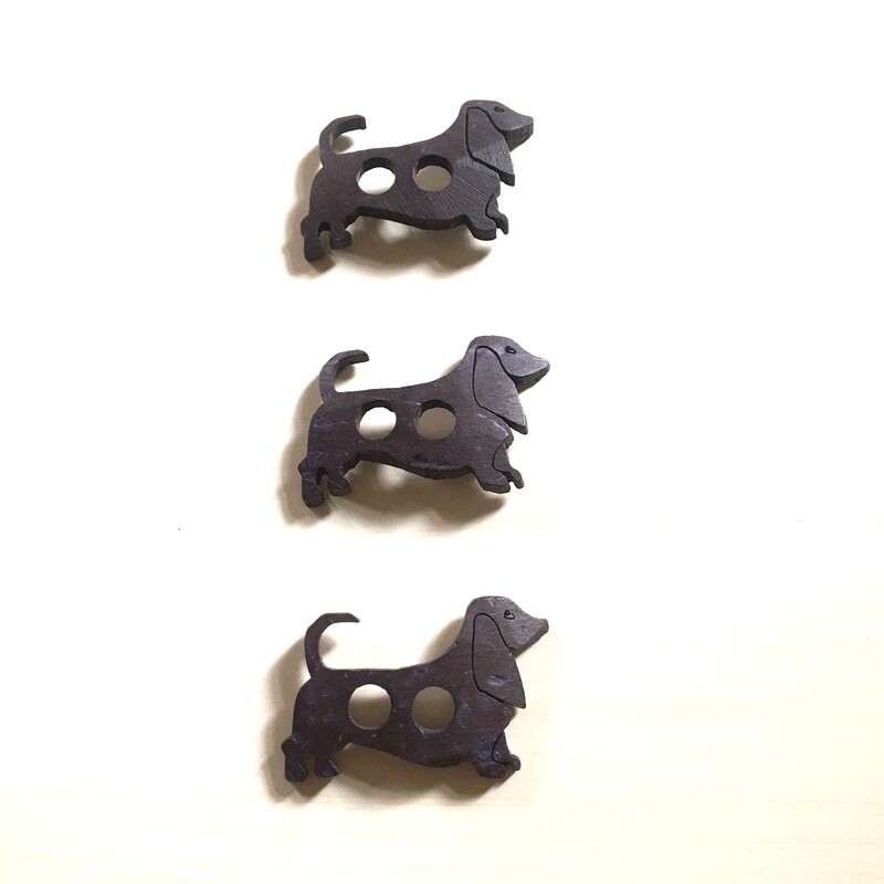 A Set Of Dog Design Large Buttons