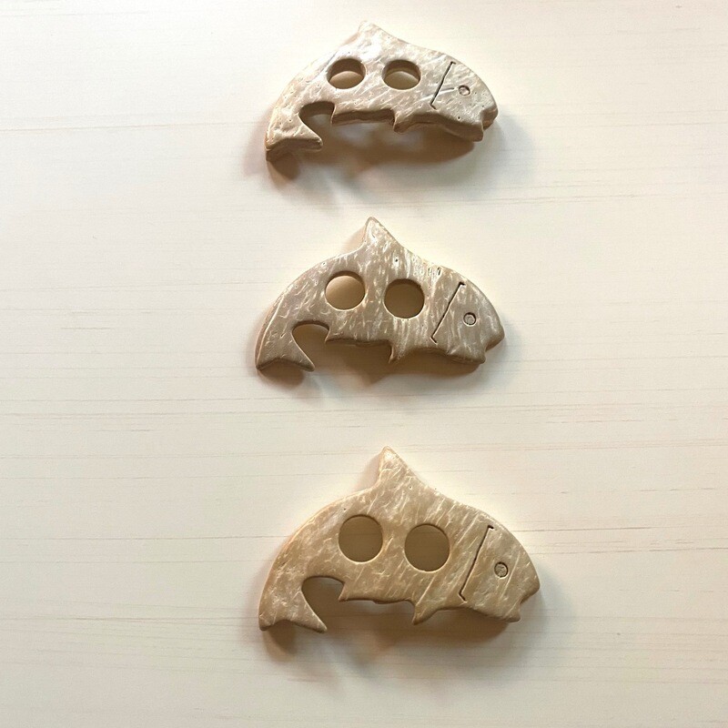 A Set Of Fish Design Large Buttons