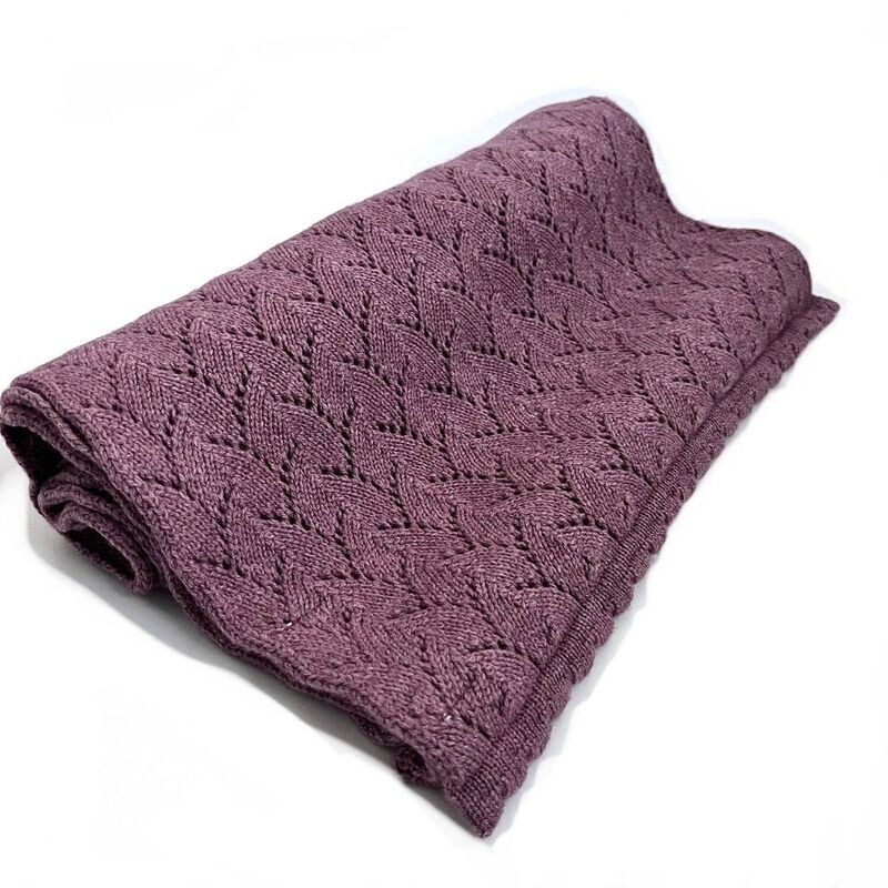 Cashmere Long Lacy Knit Scarf
