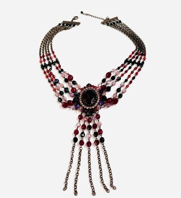 Berry Evening Beaded Necklace Berry Evening Beaded Necklace