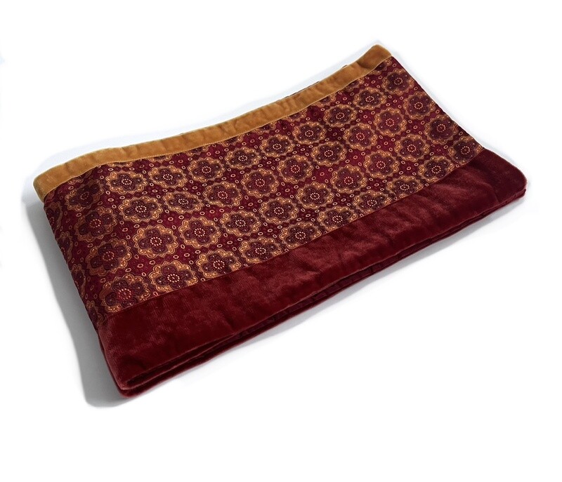 Silk Jacquard and Velvet  Neck Tie