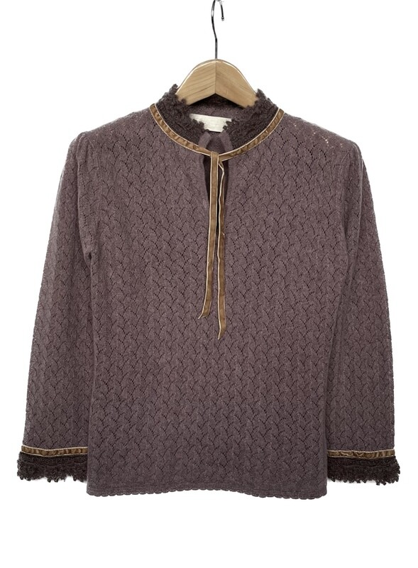 Lacy Knitted Wool Cashmere Top Lacy Knitted Wool Cashmere Top