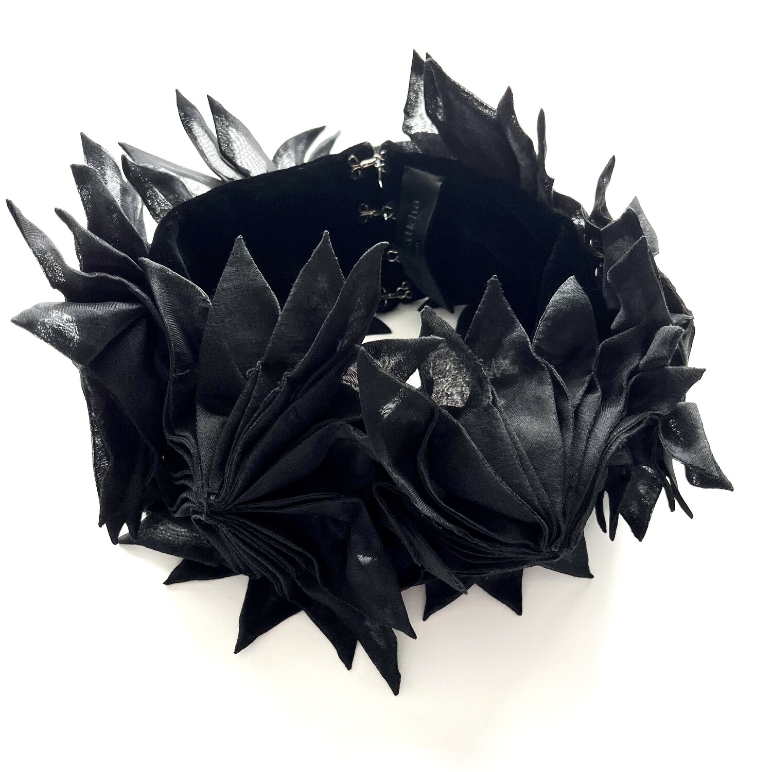 Red Organza Flower Collar Red Organza Flower Collar