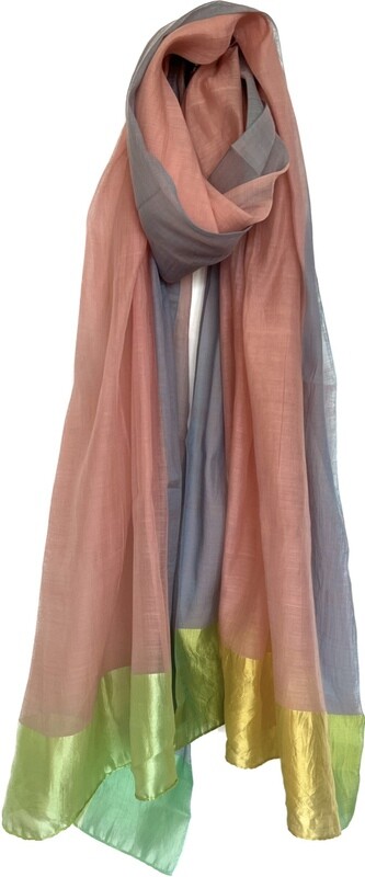 Silk Pastel Large Scarf