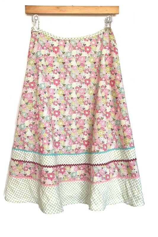 Liberty Print  Flared  Pastel Skirt