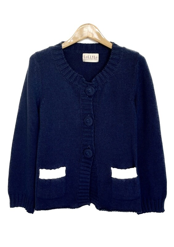 Indigo Cotton Cardigan