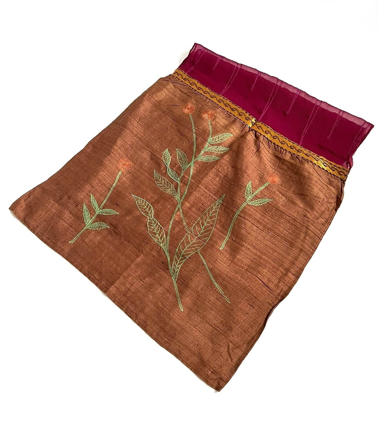 Silk Embroidered Scarf