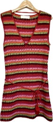 Cashmere Hand Crochet Tunic Top