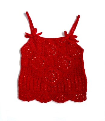 Crochet Red Top