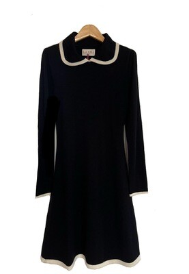 Monochrome Wool Dress