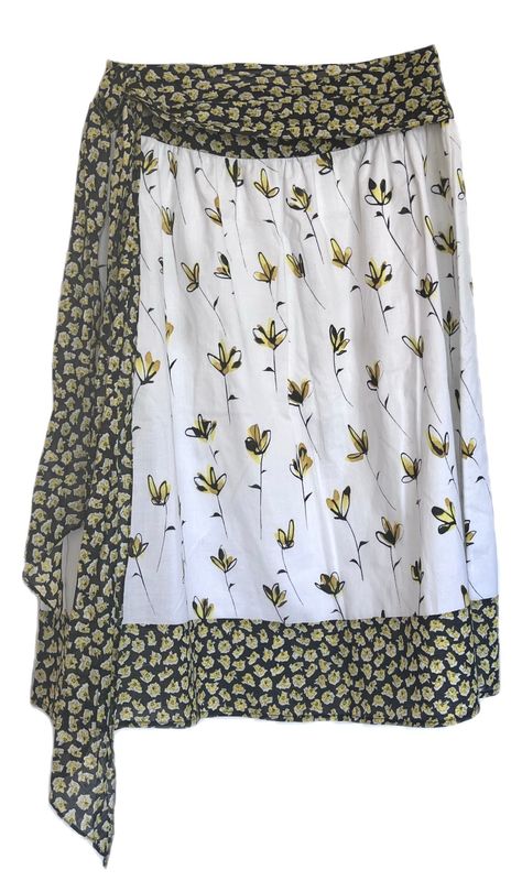 Cotton Print  Flared  Skirt
