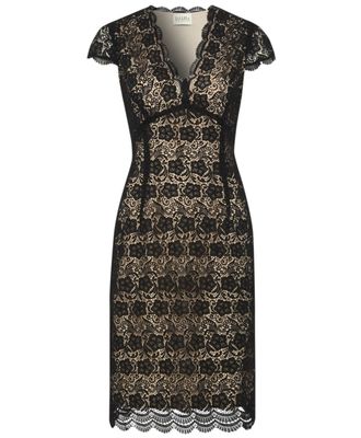 Guipure Lace Scalloped Neck Dress Guipure Lace Scalloped Neck Dress