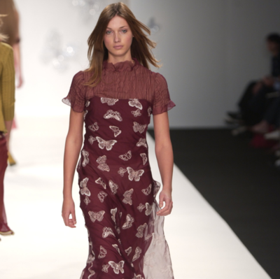 Butterfly Embroidered Silk Dress Butterfly Embroidered Silk Dress