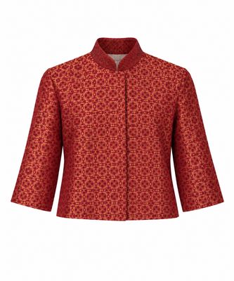 Silk Jacquard Chinoise Jacket