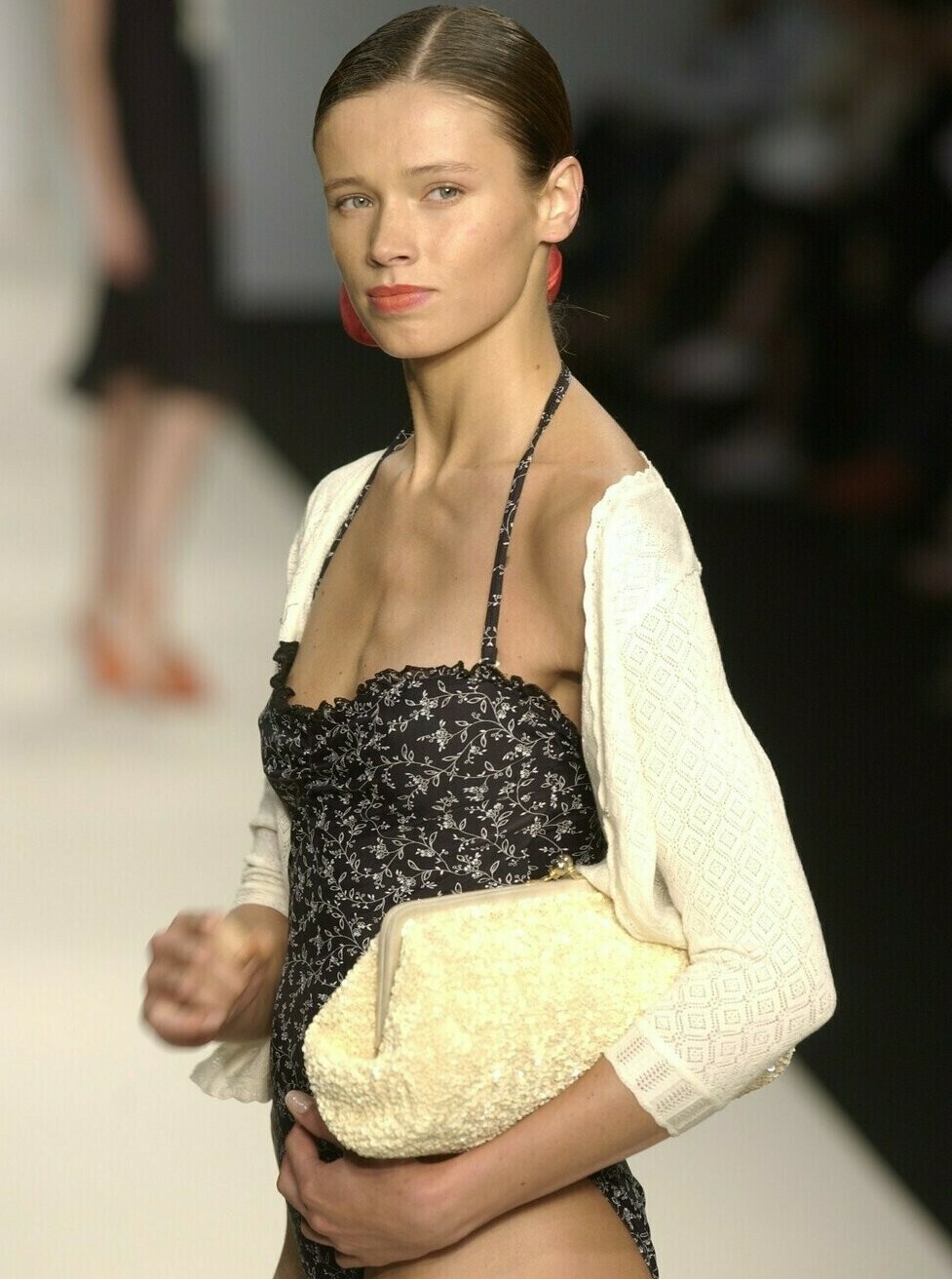 Beaded Oversized Clutch Bags in Cream Sample Beaded Oversized Clutch Bags in Cream Sample
