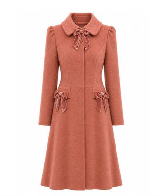 Wool Coat with Velvet Trims Wool Coat with Velvet Trims