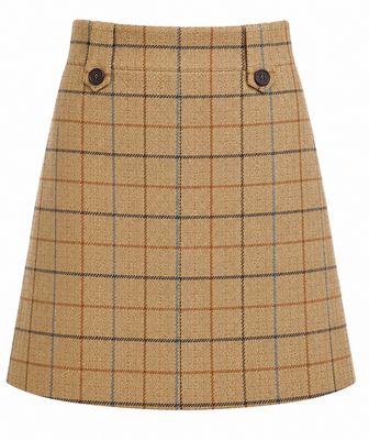 Harris Tweed Checked A-Line Skirt Harris Tweed Checked A-Line Skirt
