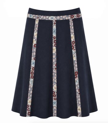 Cotton & Linen Panelled Skirt Cotton & Linen Panelled Skirt