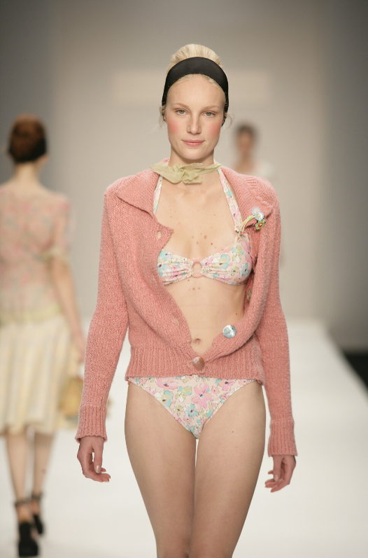 Pink Floral Bikini and top