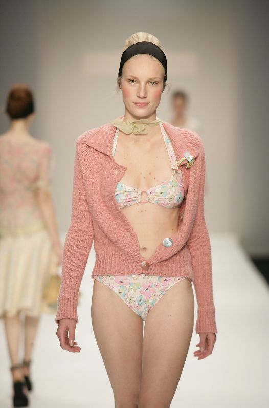 Pink Floral Bikini and top