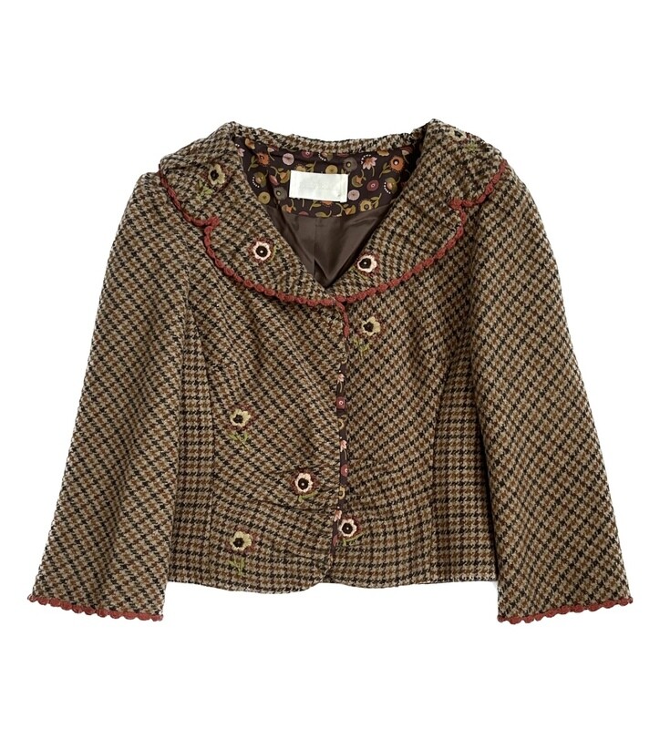 Harris Tweed Embroidered Jacket
