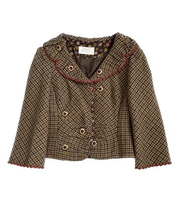 Harris Tweed Embroidered Jacket