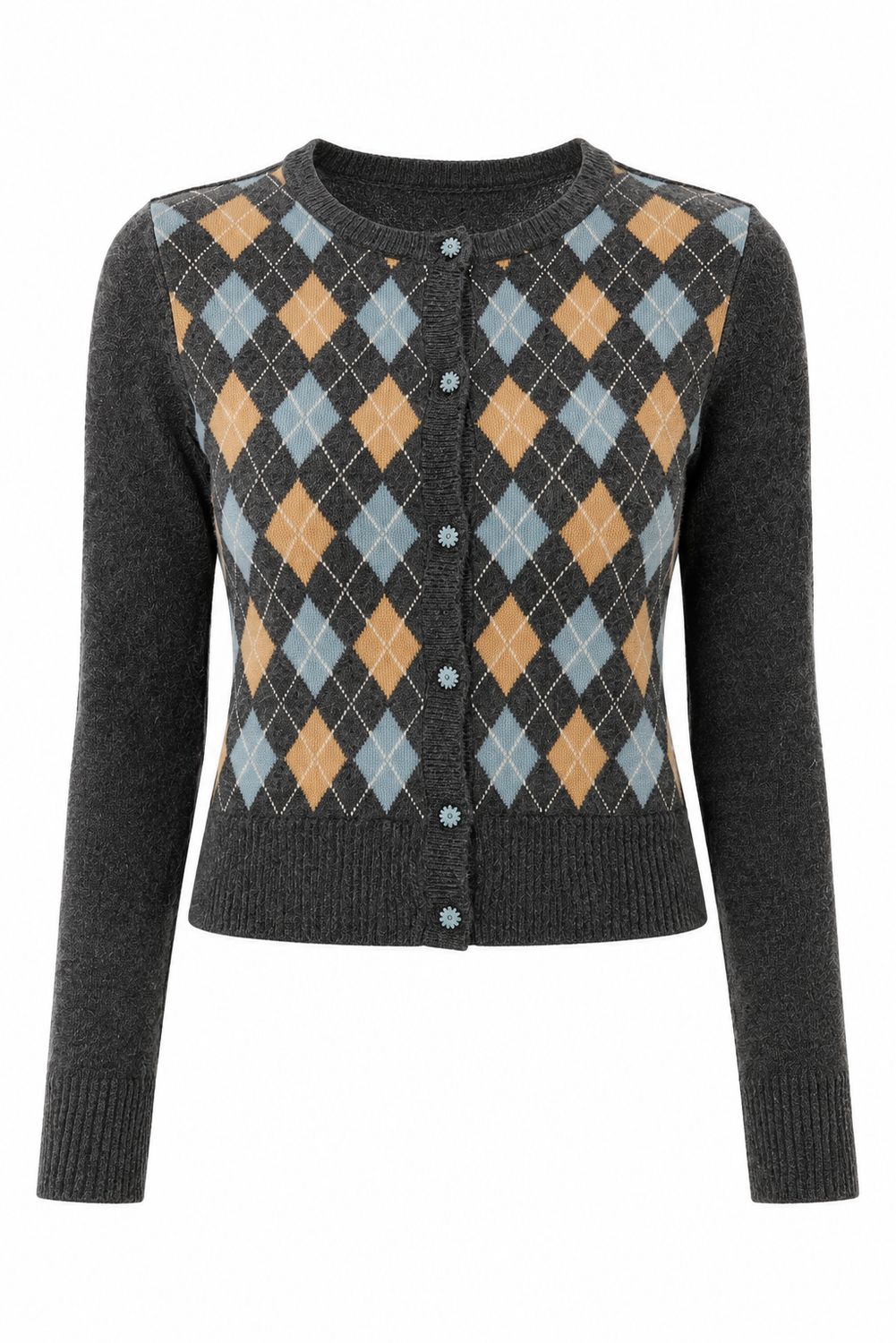 Cashmere Intarsia Cardigan Cashmere Intarsia Cardigan