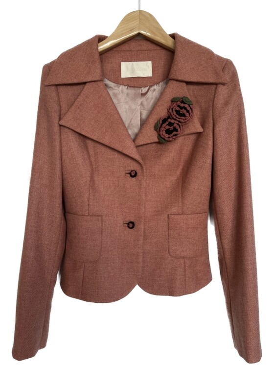 Wool Tweed suit Jacket & Flared skirt
