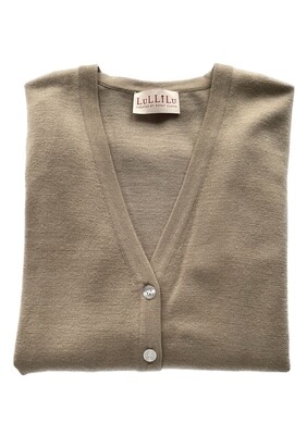 Wool Cardigan with buttoned sleeve Wool Cardigan with buttoned sleeve