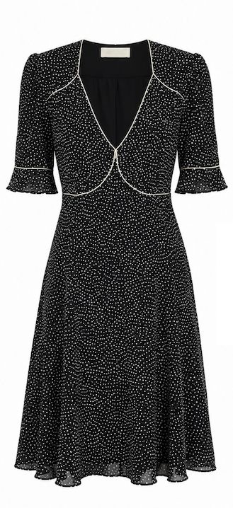 Monochrome Flared Dress Monochrome Flared Dress